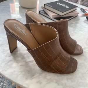 WORN ONCE Charles by Charles David Open Toed Heels size 7.5